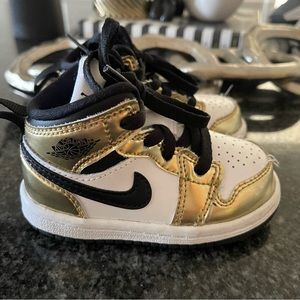 Gold & Black Jordan 1 Mid